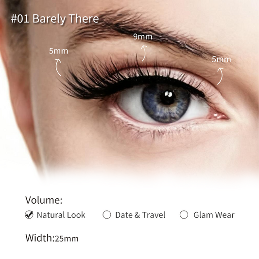 Airybare Magnetic Eyelashes - #01 Barely There
