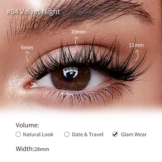 Airybare Magnetic Eyelashes - #04 Velvet Night