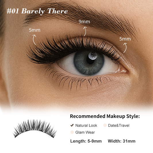 Airybare Micro-MagTech™ Magnetic Eyelashes - #01 Barely There
